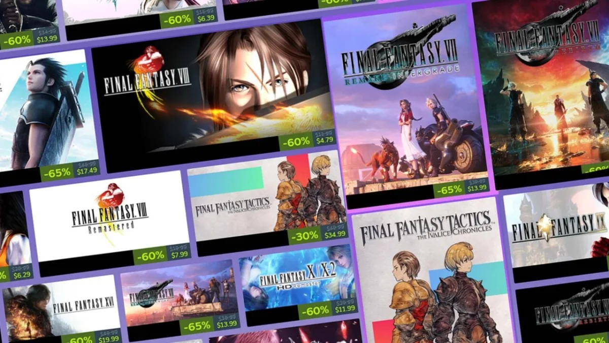 La saga completa de Final Fantasy está en oferta en Steam: FF7 Remake, Rebirth y todo el catálogo a precio de descuento